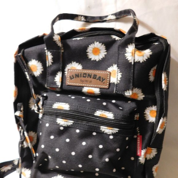 Union Bay Mini Backpack and Phone Case Wallet with Sunflower Designs NWT - Picture 2 of 10